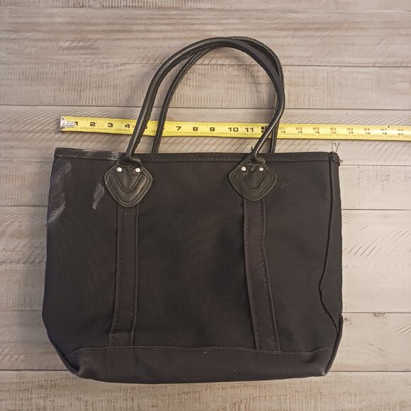 L.L. Bean Canvas Boat and Tote - leather handle rare combination made in USA - Picture 5 of 7